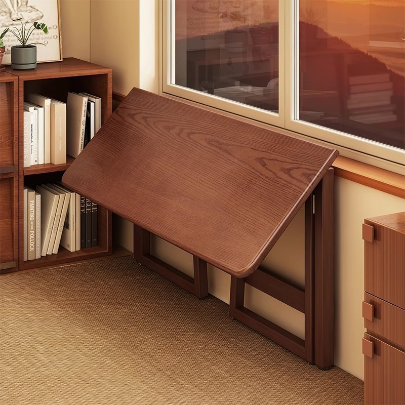 Wall Mounted Desk Fold - 벽걸이형 일체형 접이식 테이블, 중국식 복고풍