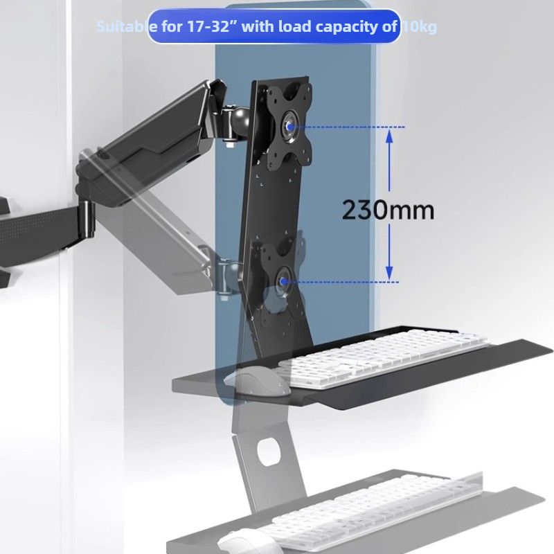 Wall Mounted Desk Fold - 헤비 듀티 모니터 마운트 랙 인체공학적
