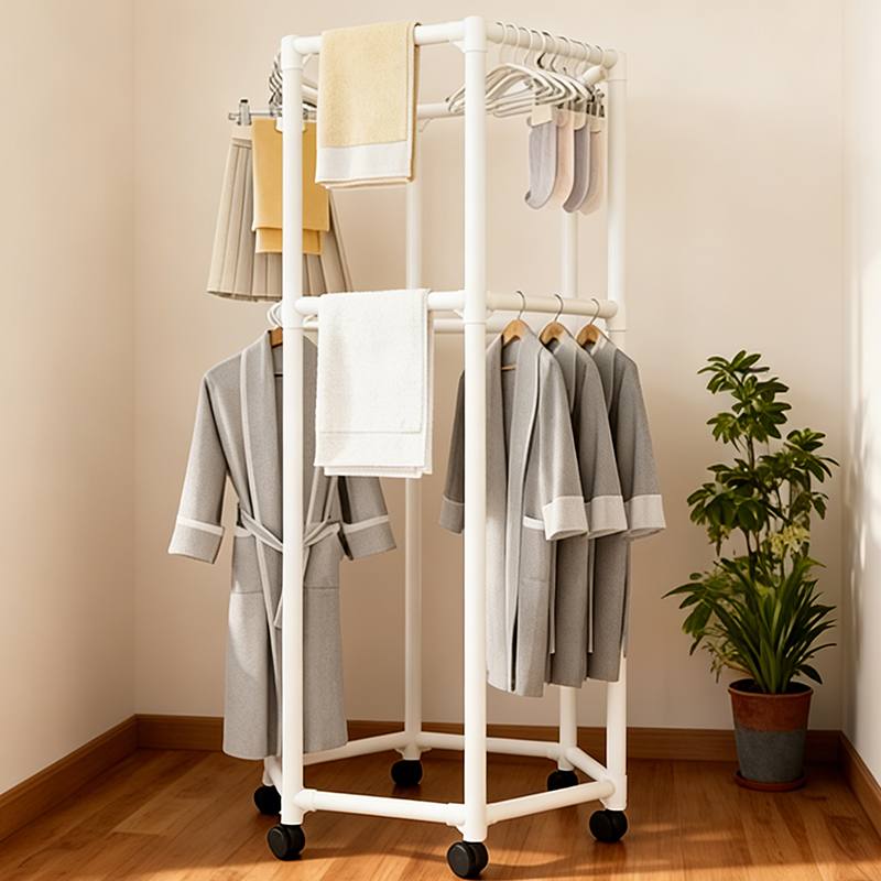 육각 회전식 바닥 옷걸이 기숙사 코트 걸이 스탠드 실내 - Coat Rack Standing 리뷰 및 가격