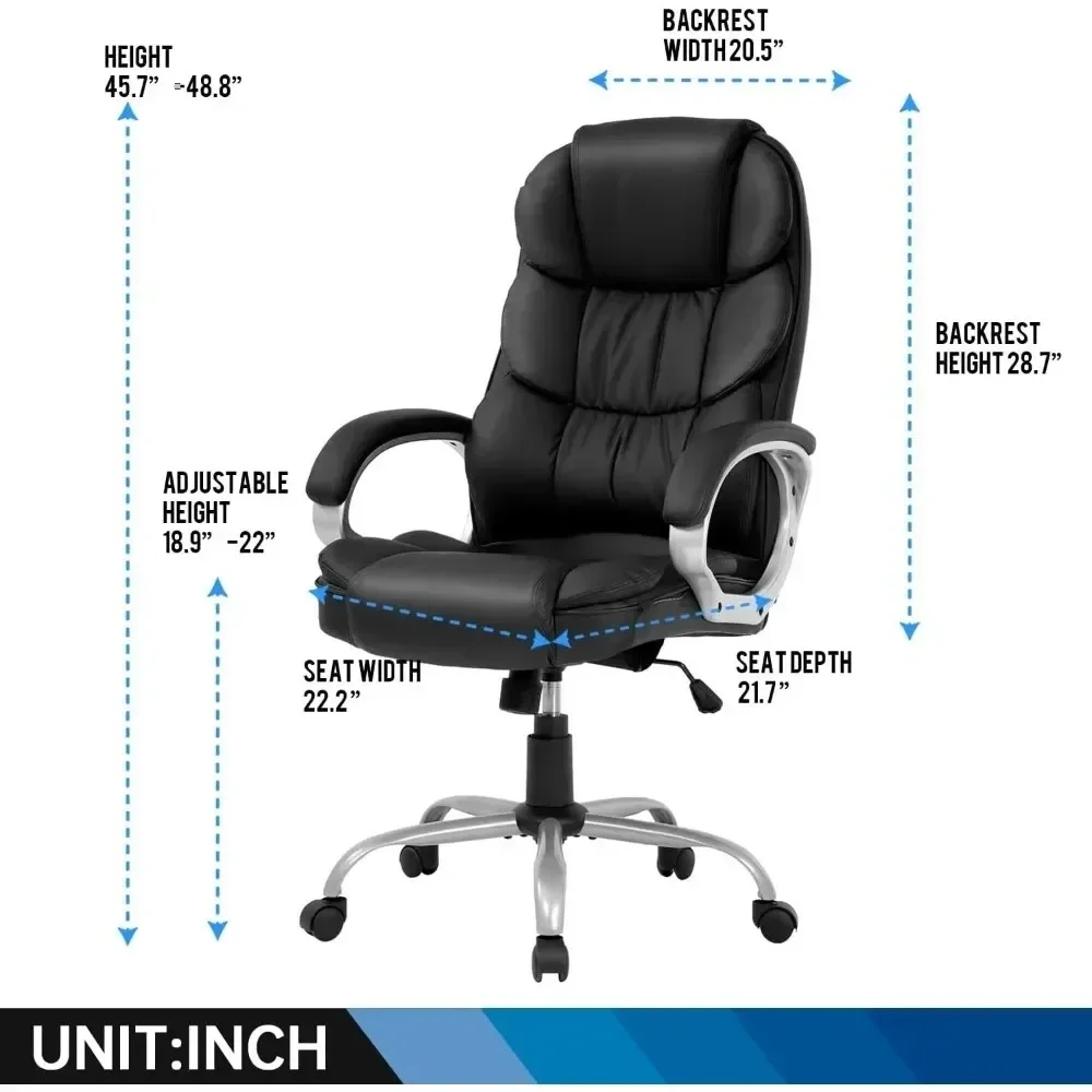 의자 컴퓨터 하이백 조절 가능한 인체 공학적 책상 의자 - Office X Furniture 리뷰 및 가격