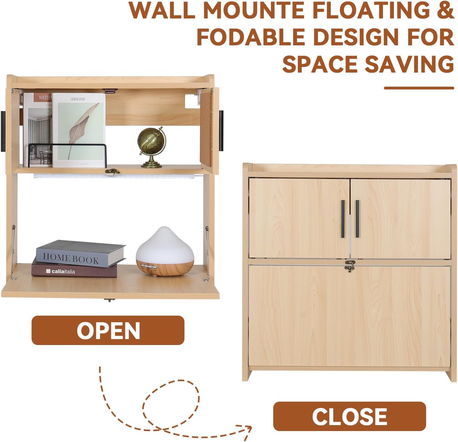 아르테시스 벽걸이 접이식 책상 LED 조명 포함 드롭다 - Wall Mounted Desk Fold 리뷰 및 가격