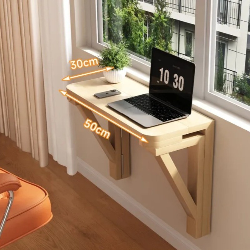 벽걸이 접이식 책상, 작은 공간을 위한 원목 플로팅 컴 - Wall Mounted Desk Fold 리뷰 및 가격