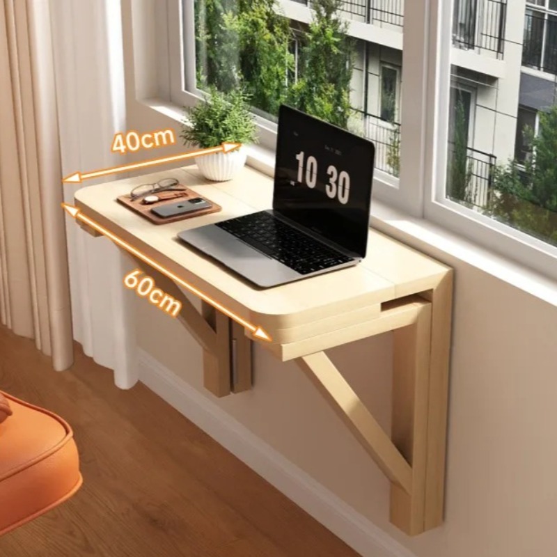 벽걸이 접이식 책상, 작은 공간을 위한 원목 플로팅 컴 - Wall Mounted Desk Fold 리뷰 및 가격