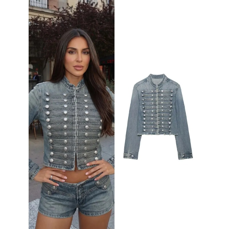 SMVP 여성 빈티지 더블 브레스트 데님 자켓 스탠드  - Coat Rack Standing 리뷰 및 가격
