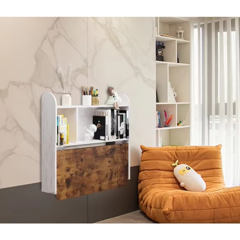 가정용 벽걸이형 공부 책상, 플로팅 노트북 책상, 선반 - Wall Mounted Desk Fold 리뷰 및 가격