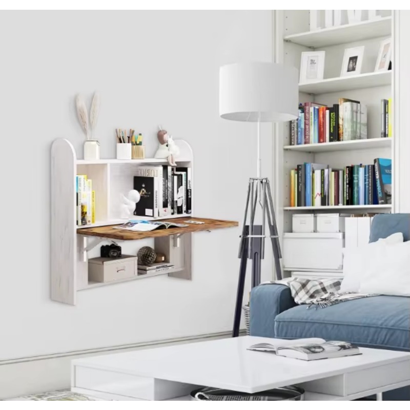 가정용 벽걸이형 공부 책상, 플로팅 노트북 책상, 선반 - Wall Mounted Desk Fold 리뷰 및 가격