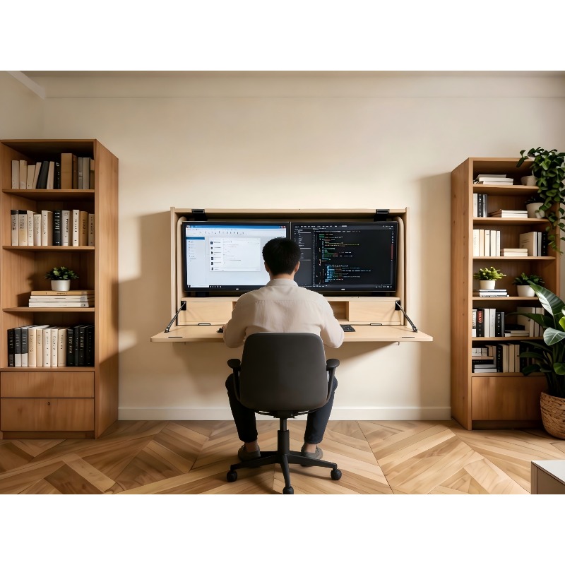 공간 절약형 홈 워크스테이션, 27인치 초광폭 벽걸이  - Wall Mounted Desk Fold 리뷰 및 가격