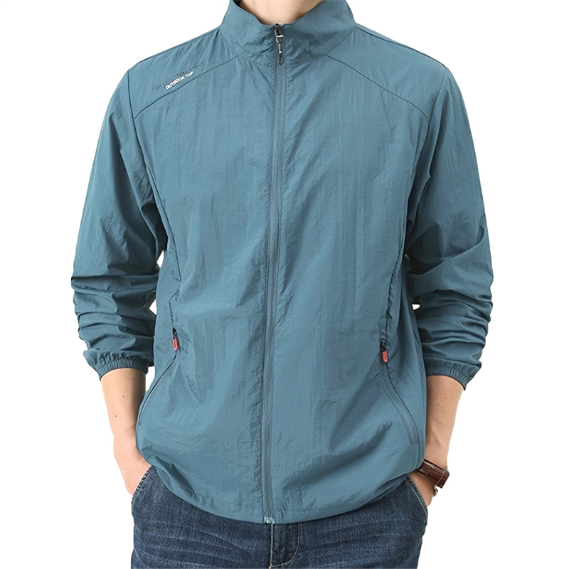 남성용 경량 스킨 코트 여름 스탠드 칼라 캐주얼 부드러 - Coat Rack Standing 리뷰 및 가격